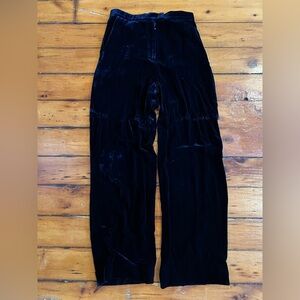COS women’s Velvet midnight blue Wide-Leg Pants size 36